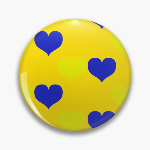 Item preview, Down Syndrome Blue And Yellow Awareness Hearts Yellow Background designed and sold by KTCreativeSide.