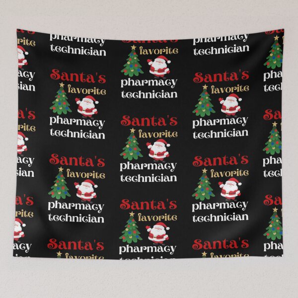 Item preview, santa's favorite pharmacy technician designed and sold by Hey-Nice-Shirt.