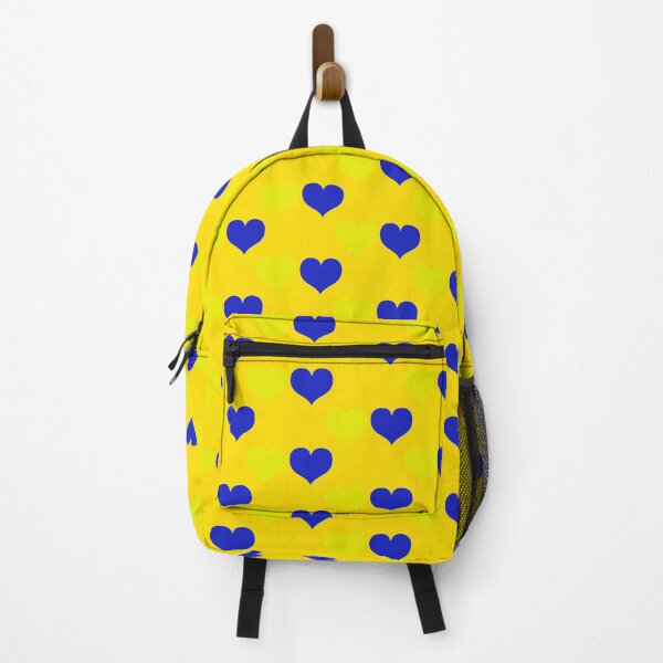Item preview, Down Syndrome Blue And Yellow Awareness Hearts Yellow Background designed and sold by KTCreativeSide.