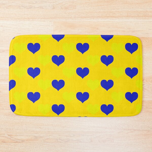Item preview, Down Syndrome Blue And Yellow Awareness Hearts Yellow Background designed and sold by KTCreativeSide.