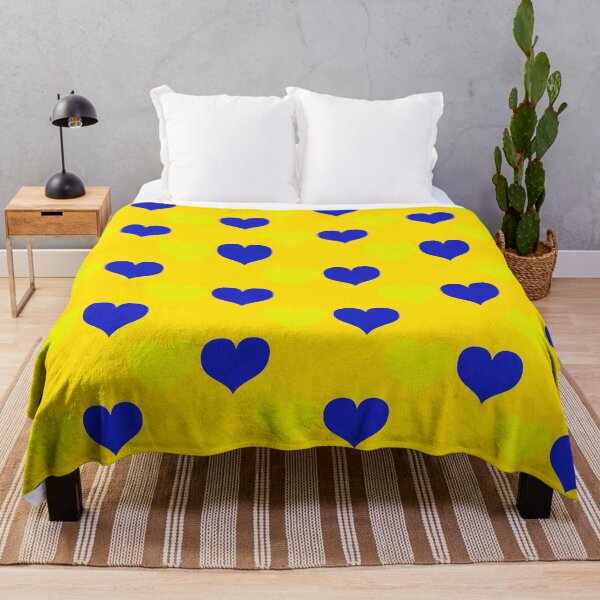 Item preview, Down Syndrome Blue And Yellow Awareness Hearts Yellow Background designed and sold by KTCreativeSide.