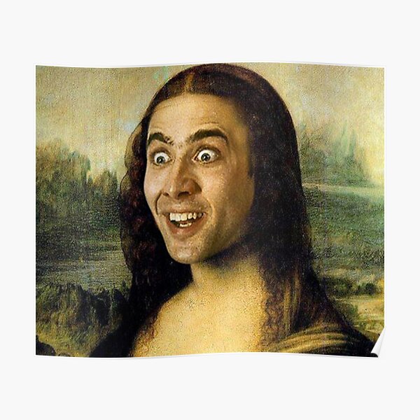 Nicolas Cage - Mona Lisa Poster