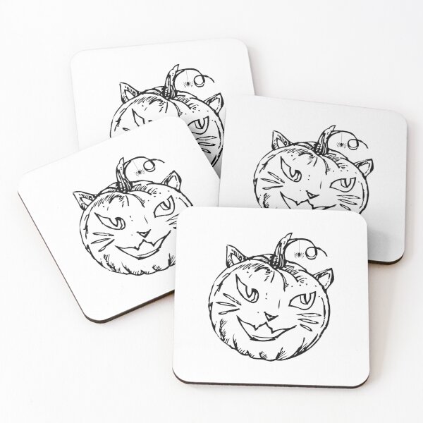 Artikelvorschau, Katzenkürbis | Halloween-Kürbis | Halloween Jack O Laterne entworfen und verkauft von Presto Prints Design.