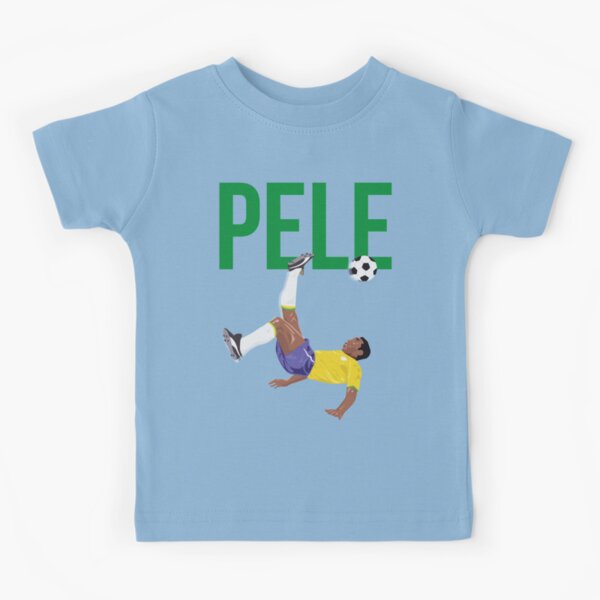 Vista previa del artículo con la obra «Patada de Bicicleta - Pele - FÚTBOL FÚTBOL - BRASIL - TEXTO VERDE», diseñado y vendido por AMGraphicStudio.