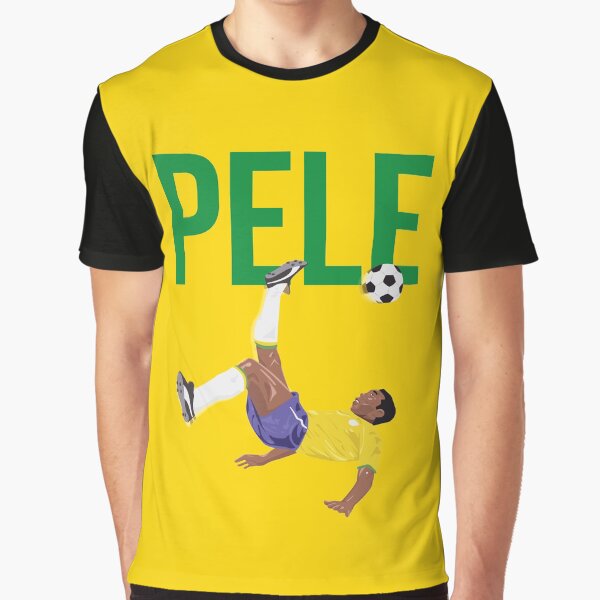 Item preview, Bicycle Kick - Pele - SOCCER FOOTBALL - BRAZIL - GREEN TEXT designed and sold by AMGraphicStudio.