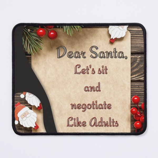 Item preview, Dear Santa, Let's Negotiate designed and sold by YuviMK.