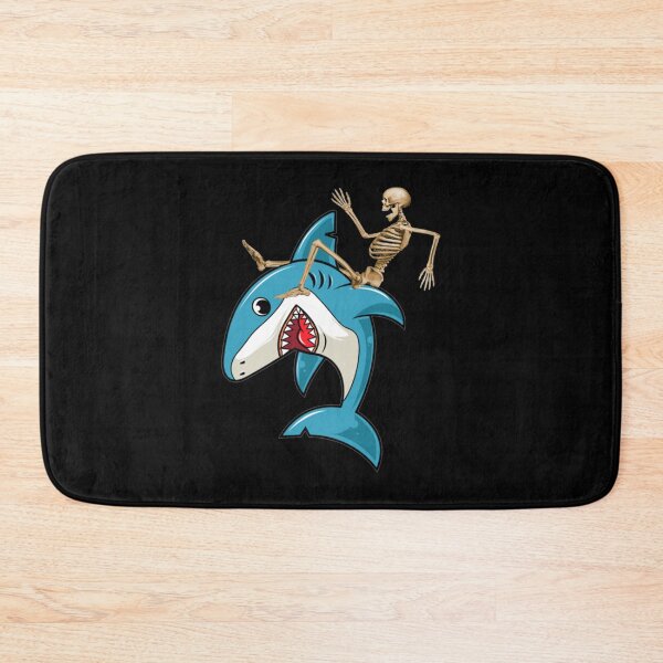 Item preview, Skeleton Riding Smiling Shark Funny Halloween Gift Idea designed and sold by DKA-2ndBoy.