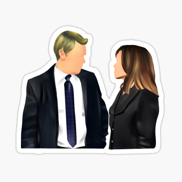 Keen and Ressler best scenes, the blacklist #keenler drawing Sticker