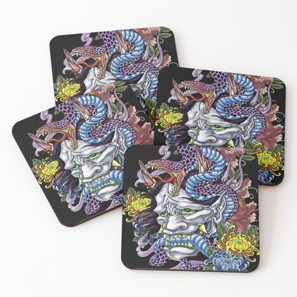 Item preview, Tattoo Devil & Snake D01 designed and sold by HexOne.