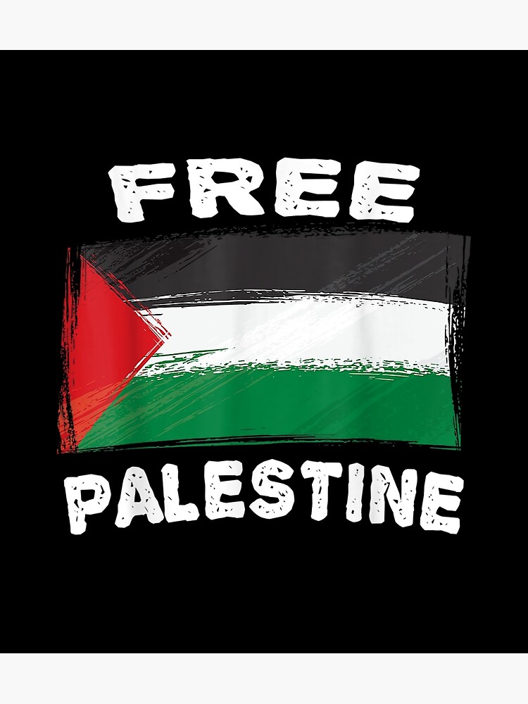 Lámina artística for Sale con la obra «Bandera Palestina Libre Amo Palestina  Bandera Palestina Gaza» de Chanielshian