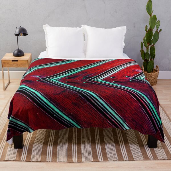 Item preview, Abstract Red Stripes Pattern Bed Sheet or Frock Design designed and sold by PodiShawna.