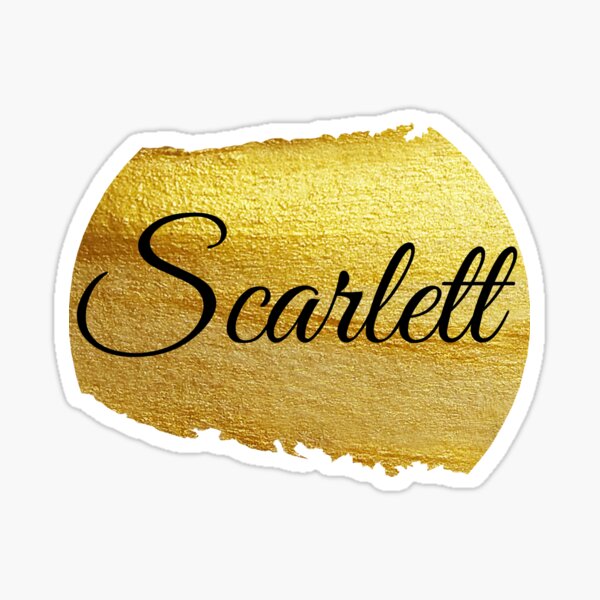 popular-lady-names-scarlett-sticker-for-sale-by-mygoldenshop-redbubble