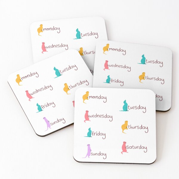 Item preview, Bullet journal - days of the week│meerkat designed and sold by scribbli.
