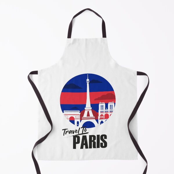 Item preview, Travel to Paris France Vintage Retro Flag Colors Sunset style Design. Black text designed and sold by epicmarketing.
