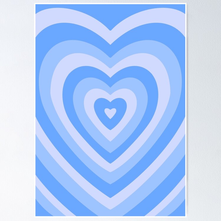 Poster for Sale mit Für immer blinkendes Herz-Design von Asxcala