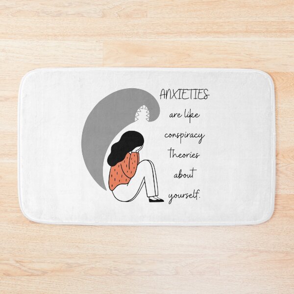 Item preview, ANXIETIES are like CONSPIRACY THEORIES. designed and sold by Tiredmenphilo.