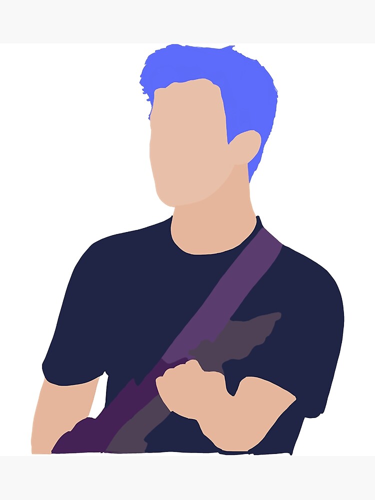 “Dylan Minnette Blue Hair casette tapes why movie” Poster for Sale by