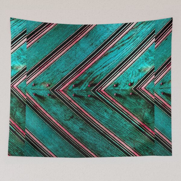 Item preview, Abstract Green Stripes Pattern Bed Sheet or Frock Design designed and sold by PodiShawna.