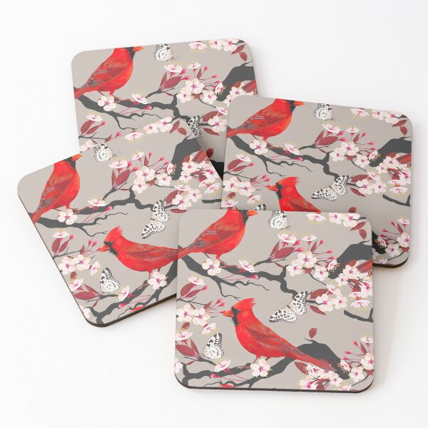 Item preview, Cardinals Floral Picture designed and sold by Streetshop79.