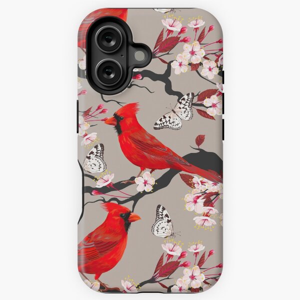Vista previa del artículo con la obra «Cuadro floral de los cardenales», diseñado y vendido por Streetshop79.