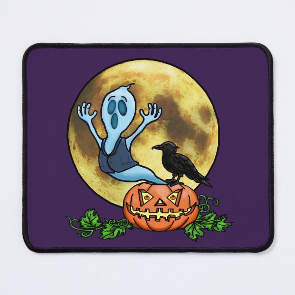 Item preview, Halloween Ghost and the Smirking Crow designed and sold by FictiveArt.