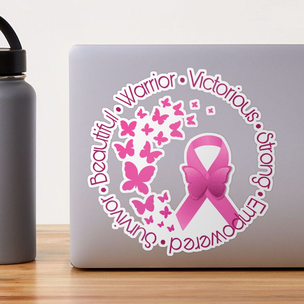 Survivor - Pink Ribbons - Sticker – Combat Breast Cancer