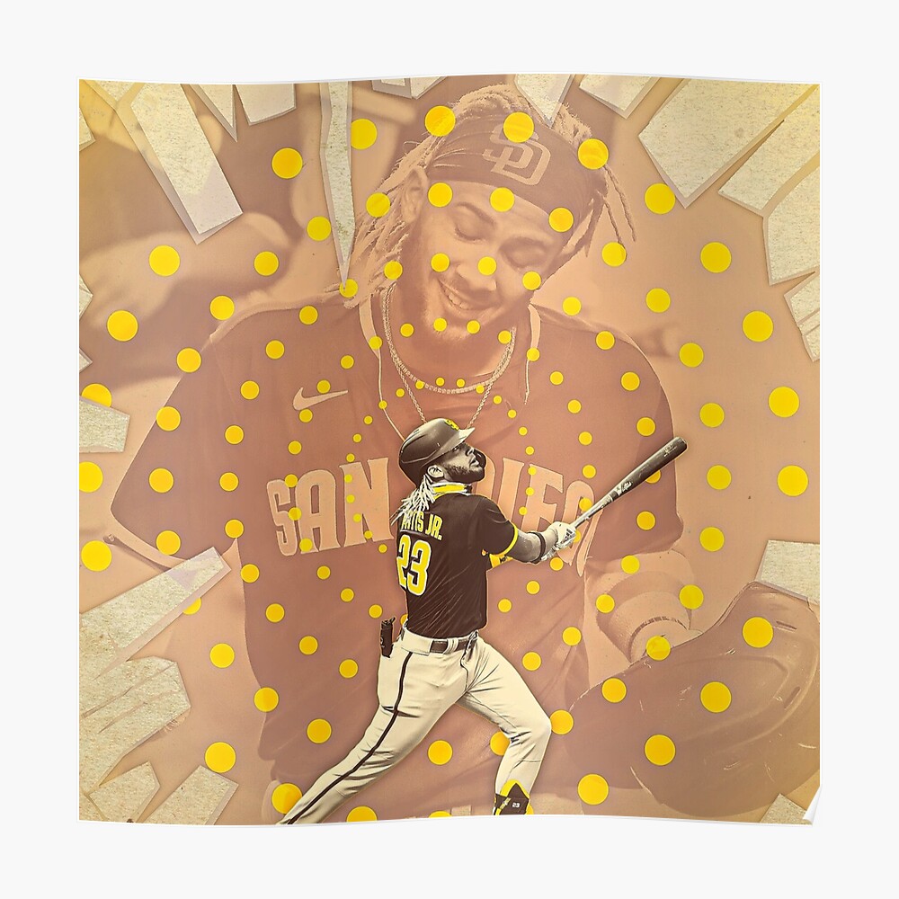 Fernando Tatis Jr. #23 Celebrates Poster for Sale by PluginBabes