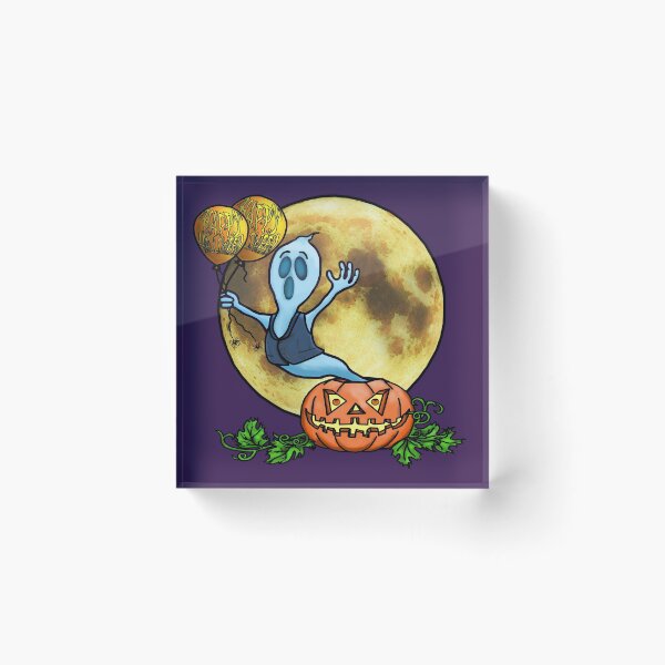 Item preview, Halloween Ghost Spreading Halloween Cheer designed and sold by FictiveArt.