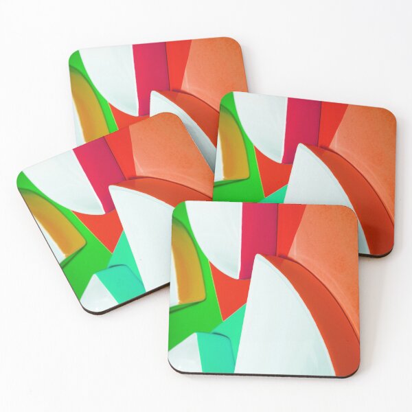 Item preview, Abstract Orange Shapes Pattern Bed Sheet or Frock Design designed and sold by PodiShawna.