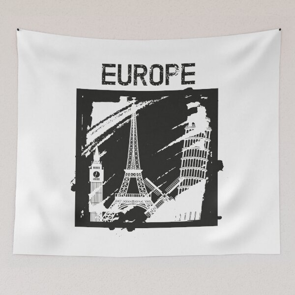 Item preview, Travel to Europe Paris London Vintage Retro style Design. Black text designed and sold by epicmarketing.