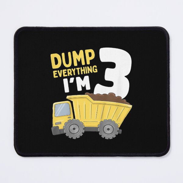 Item preview, Kids Construction Truck 3rd Birthday Boy 3 Year Old designed and sold by JaisonshiJan.
