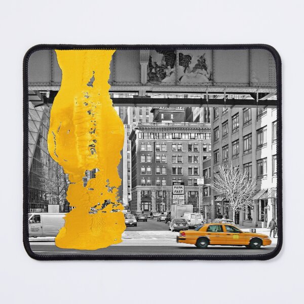 Item preview, NYC Yellow Cabs - Fish Market - Brush Stroke designed and sold by Hell-Prints.