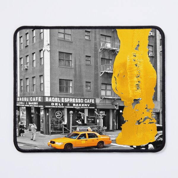Item preview, NYC Yellow Cabs - Bagel Cafe - Brush Stroke designed and sold by Hell-Prints.