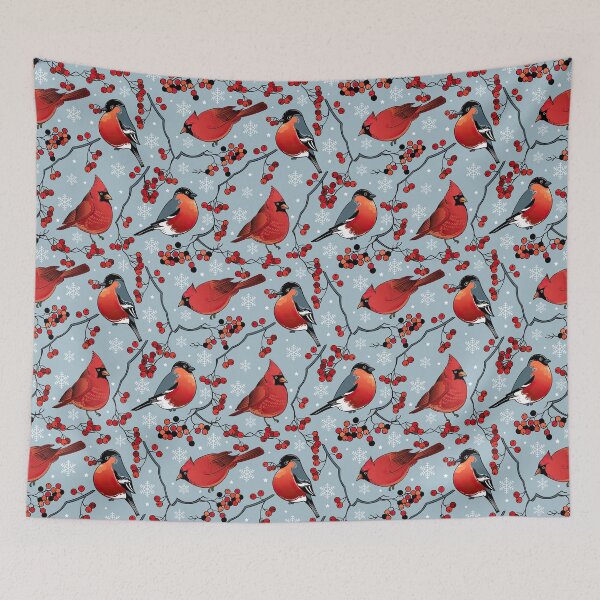 Item preview, Winter Little Cardinal Birds designed and sold by Streetshop79.