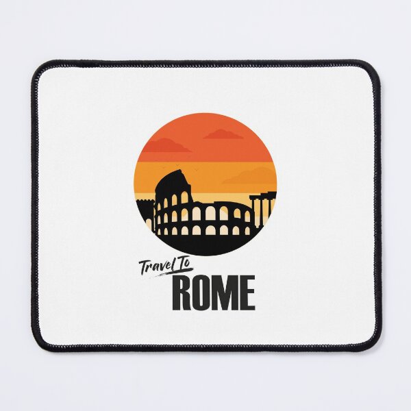 Item preview, Travel to Rome Vintage Retro Sunset style Design. Black text designed and sold by epicmarketing.