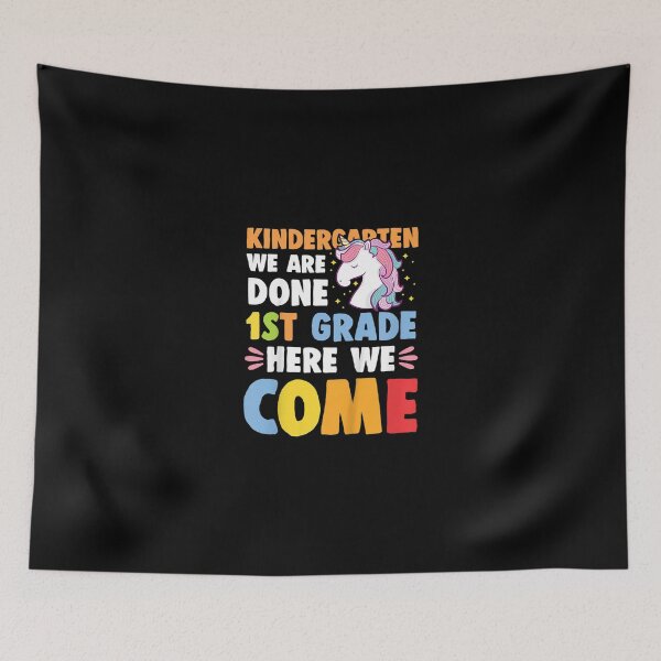 Item preview, Kids Girls Kindergarten Graduation Colorful Unicorn Kindy Meme designed and sold by JaisonshiJan.