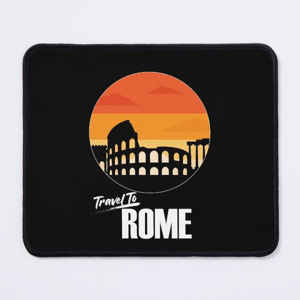 Item preview, Travel to Rome Vintage Retro Sunset style Design. White text designed and sold by epicmarketing.