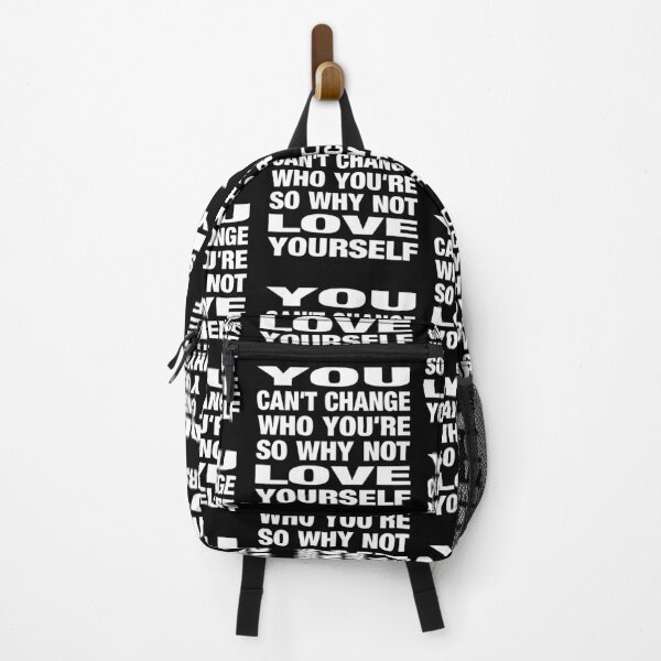 Item preview, You Can't Change Who You Are So Why Not Love Yourself Typography Life and Inspiration Quote in General Style designed and sold by Vasabi88.