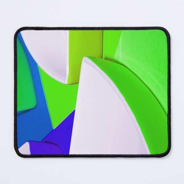 Item preview, Abstract Green Shapes Pattern Bed Sheet or Frock Design designed and sold by PodiShawna.