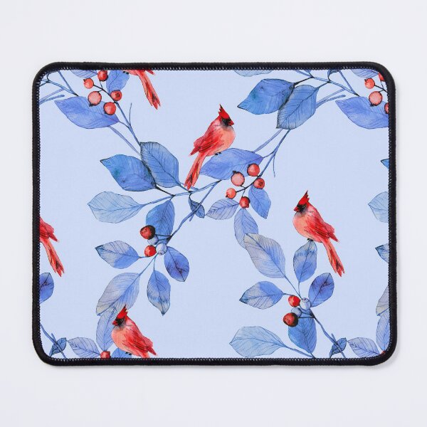 Item preview, Cardinals On Blue Leaves designed and sold by Streetshop79.
