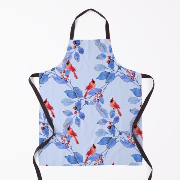Item preview, Cardinals On Blue Leaves designed and sold by Streetshop79.