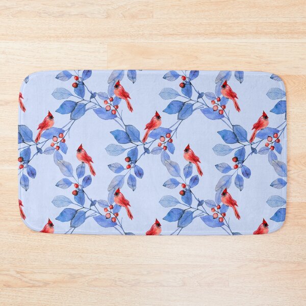 Item preview, Cardinals On Blue Leaves designed and sold by Streetshop79.