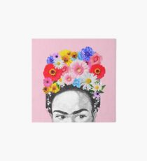 Lámina de exposición flores de cabeza de frida kahlo