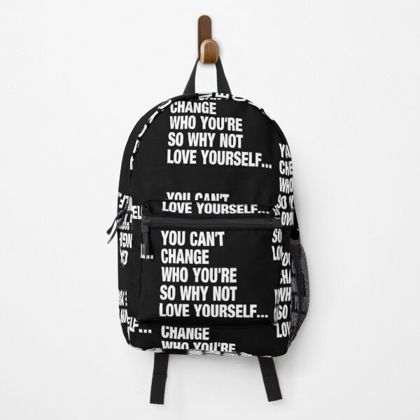 Item preview, You Can't Change Who You Are So Why Not Love Yourself Typography Life and Inspiration Quote in General Left Style designed and sold by Vasabi88.