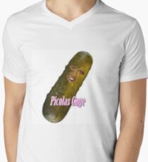 Picolas Käfig T-Shirt mit V-Ausschnitt