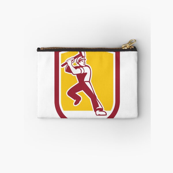 Item preview, Union Worker Striking Sledgehammer Crest Retro designed and sold by patrimonio.