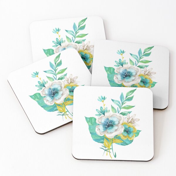 Item preview, Watercolor Lovely Blue flowers make life beautiful.  designed and sold by monodesigns.