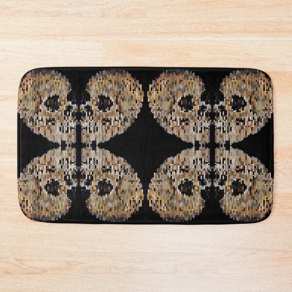 Item preview, Abstract Skulls Reflections Glitch Goth Kaleidoscope reflection designed and sold by MOP-tees.