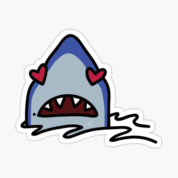 Heart Eyes Shark Sticker