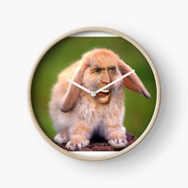 Nicolas Cage/Rabbit Clock